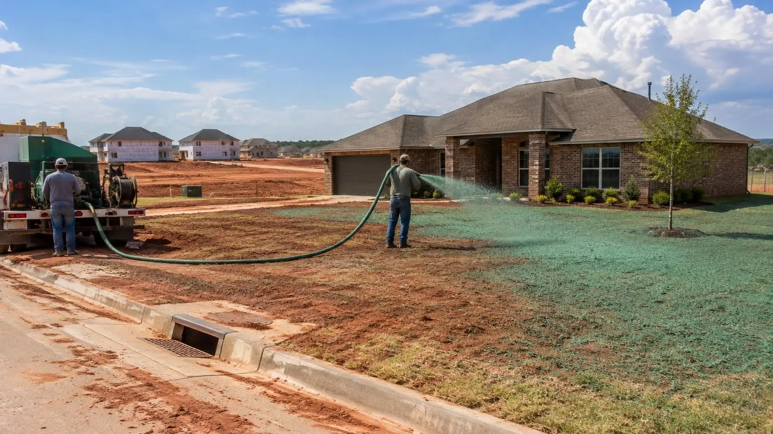 Hydroseeding in Oklahoma City, OK